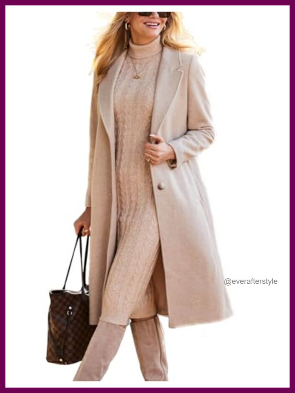 Womens Long Wool Blend Trench Coat Single Breasted Peacoat Winter Jacket
